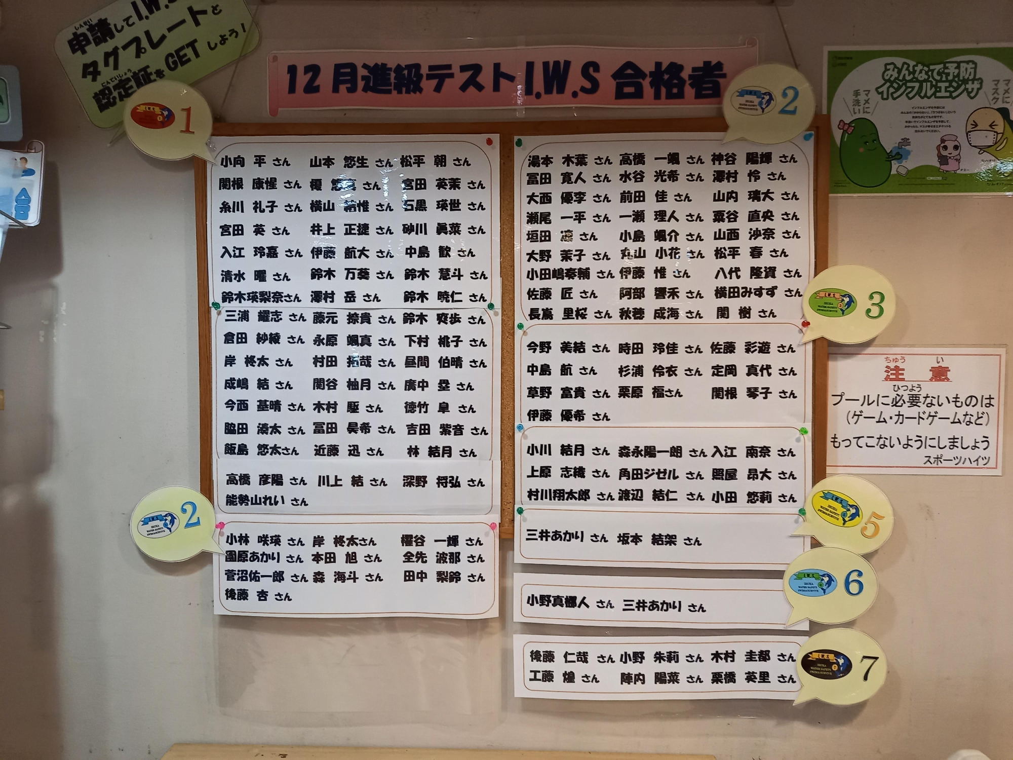 ★12月進級テストIWS合格者☆